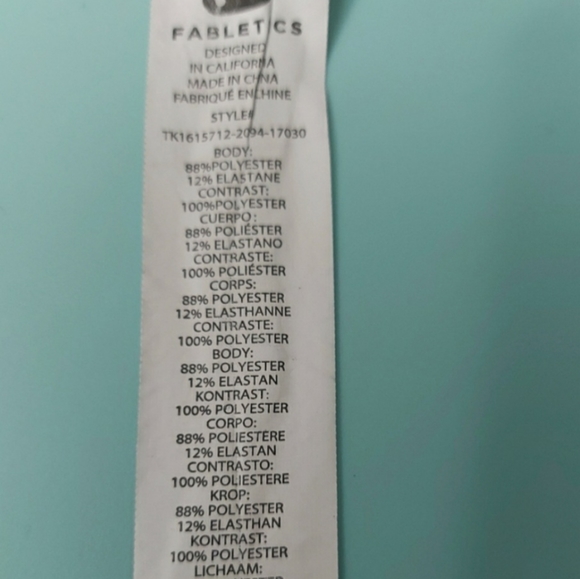 Fabletics Racerback Netted Floral Tank - Picture 6 of 6